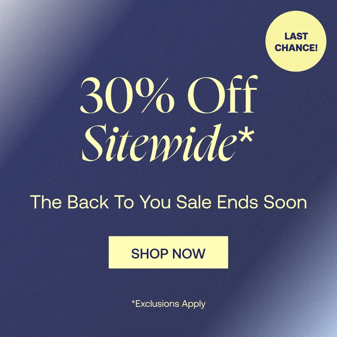 30% Off Sitewide* last chance badge